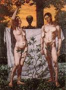 Hans Thoma Adam and Eve oil